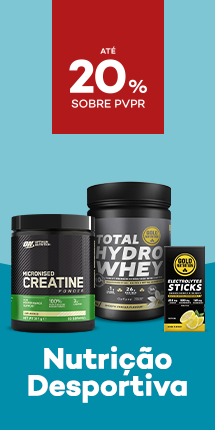 Nutri&ccedil;&atilde;o Desportiva  com destaque promocional de at&eacute; 20% sobre pre&ccedil;o de Venda ao P&uacute;blico Recomendado